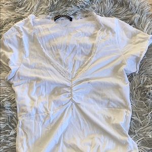 white brandy lace top